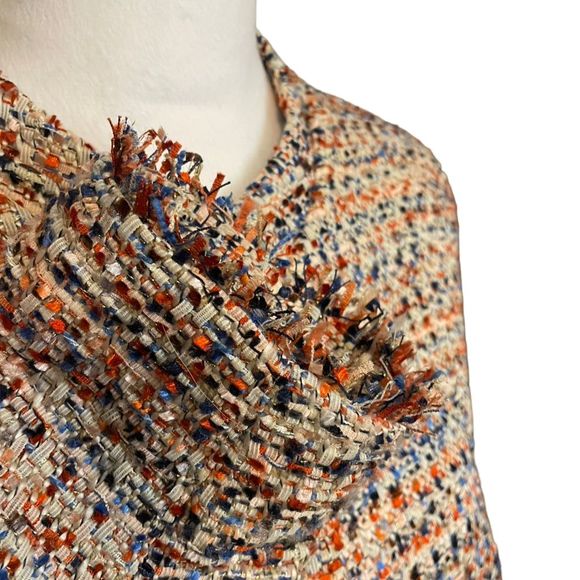 H&M Women's Multicolor cropped Tweed Jacket - Picture 3 of 4